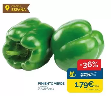 origen - Pimiento Verde