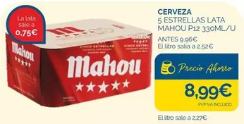 Mahou - Cerveza 5 Estrellas Lata
