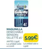 Gillette - Maquinilla Desechable Sensor3