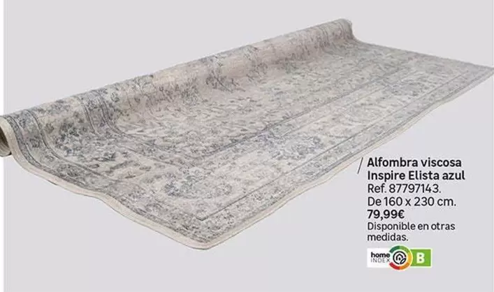 Alfombra Viscosa Inspire Elista Azul