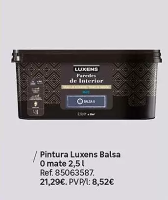 Luxens - Pintura Balsa O Mate