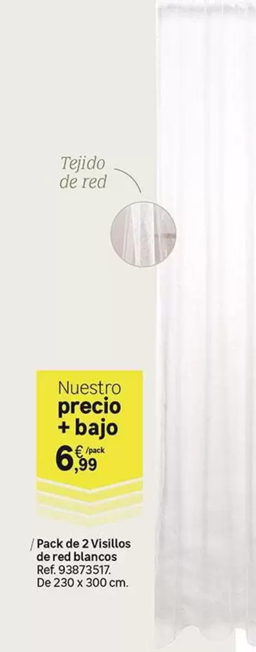 Pack De 2 Vistillos De Red Blanos