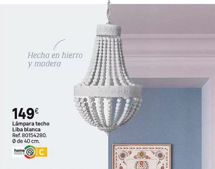 Lámpara Techo Liba Blanca