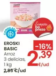 Eroski Basic - Arroz 3 Delicias