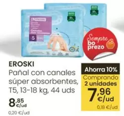 Eroski - Panal Con Canales Super Absorbentes