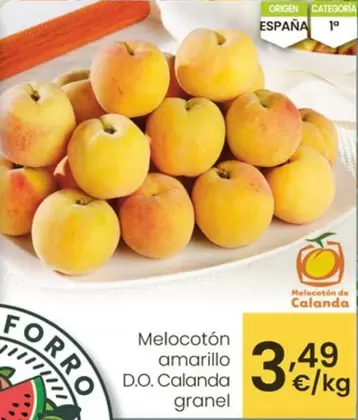 Melocoton Amarillo D.O. Calanda Granel