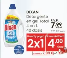 Dixan - Detergente En Gel Total