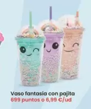Vaso Fantasia Con Pajita