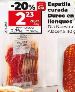 Dia Nuestra Alacena - Paleta Curada Duroc En Lonchas 