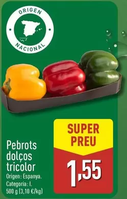 Pebrots Dolcos Tricolor