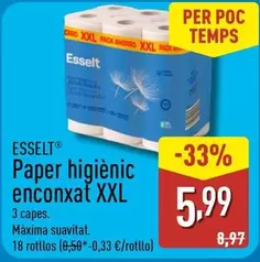 Esselt - Paper Higienic Enconxat XXL