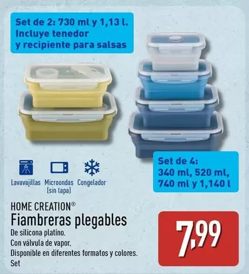 Home Creation - Fiambreras Plegables