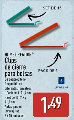 Home Creation - Clips De Cierre Para Bolsas