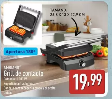 Ambiano - Grill De Contacto