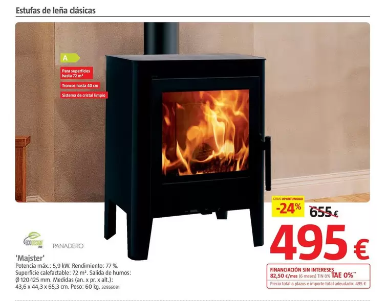 Panadero - Estufa Leña Clasicas 'Majster'