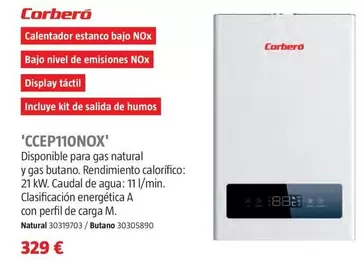 Corberó - Calentadores De Gas Estanco 'CCEP110NOX'