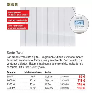 HJM - Emisores Secos Serie Ava