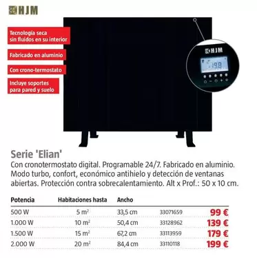 HJM - Emisores Secos Serie Elian