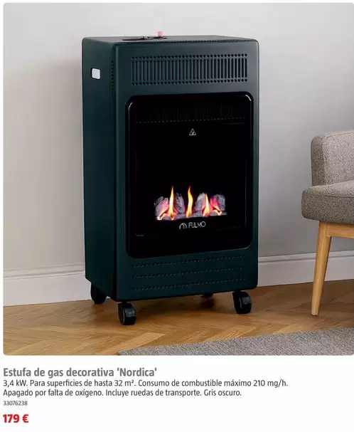 Estufa Gas Decorativa 'Nordica'