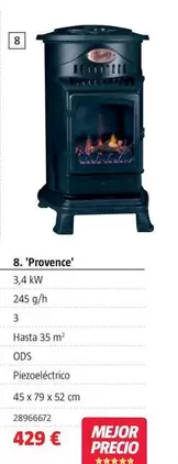 Estufa De Gas 'Provence'
