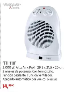 Voltomat Heating - Calefactores 'FH 118'