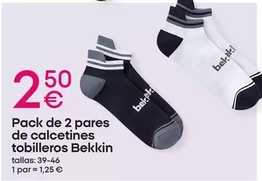 Pack De 2 Pares De Calcetines Tobilleros