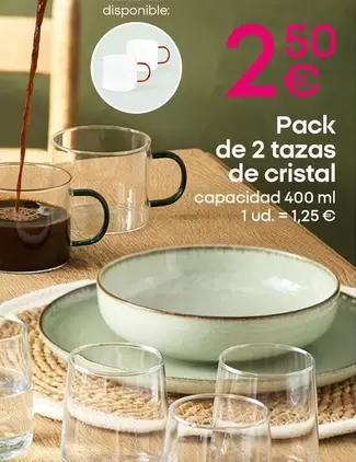 51 - Pack De 2 Tazas De Cristal