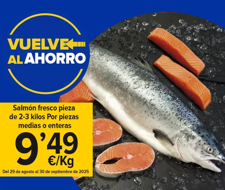 Salmon Fresco Pieza De 2-3 Kilos Por Piezas Medias O Enteras