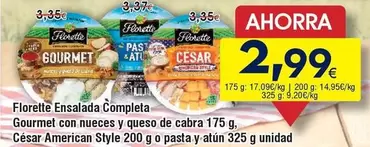 Florette - Ensalada Completa Gourmet Con Nueces Y Queso De Cabra