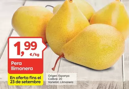 origen - Pera Llimonera