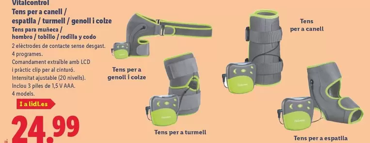 Vitalcontrol - Tens Para Muneca/ Hombro/ Tobillo/ Rodilla Y Codo