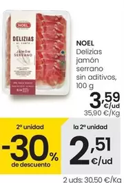 Noel - Delizias Jamón Serrano Sin Aditivos