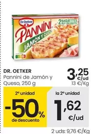 Dr Oetker - Pannini De Jamón Y Queso