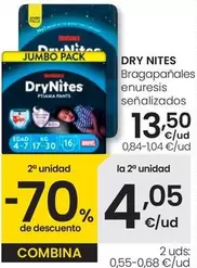 DryNites - Bragapañales Enuresis Señalizados 