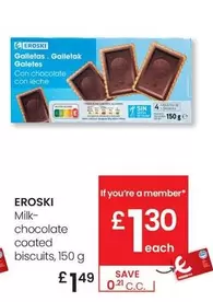 Eroski - Milk-Chocolate Coated Biscuits