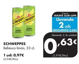 Schweppes - Refresco Limón