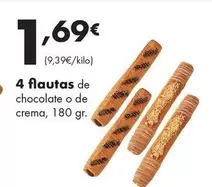 4 Flautas De Chocolate O De Crema