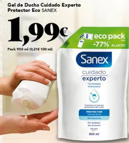 Sanex - Gel De Ducha Cuidado Experto Protector Eco