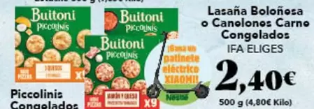 Ifa Eliges - Lasaña Boloñesa O Canelones Carne Congelados