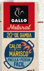 Gallo -  Natural Con De Gamba