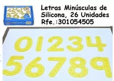 Letras Minusculas de Silicona, 26 Unidades