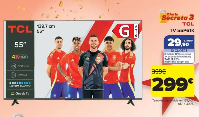 TCL - TV 55" 55P61K