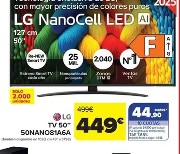 LG - Tv 50" 50NANO81A6A