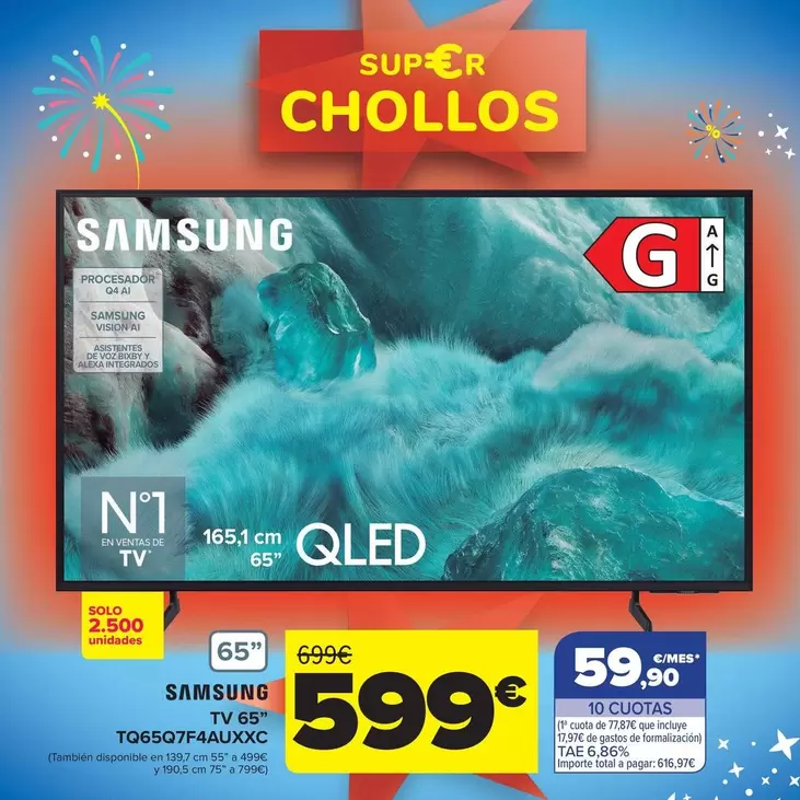 Samsung - Tv 65" Tq65q7f4auxxc