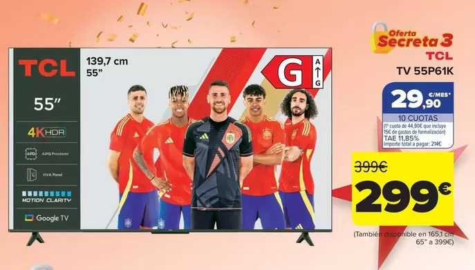 TCL - TV 55" 55P61K