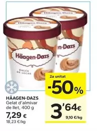 Häagen Dazs - Gelat D'almivar De Llet