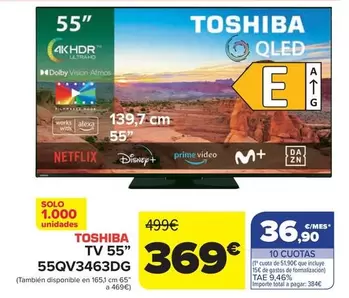 Toshiba - Tv 55" 55qv3463dg