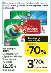 Ariel - Detergent En Capsules + Poder Llevataques