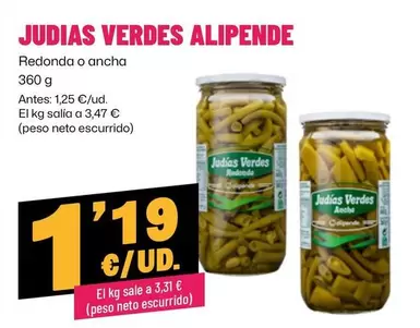 Alipende - Judias Verdes
