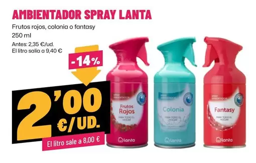 Lanta - Ambientador Spray